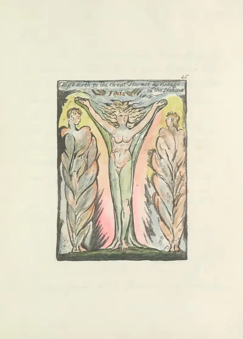 Milton, a poem in 2 books Pl.45 — William Blake