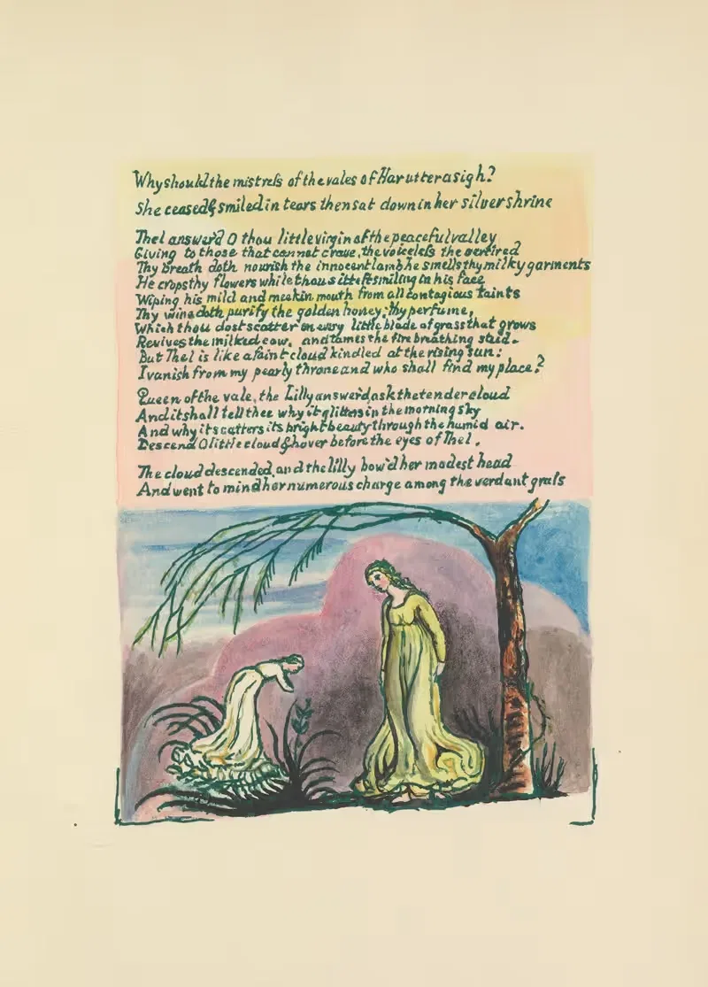 The Book of Thel Pl.3 — William Blake