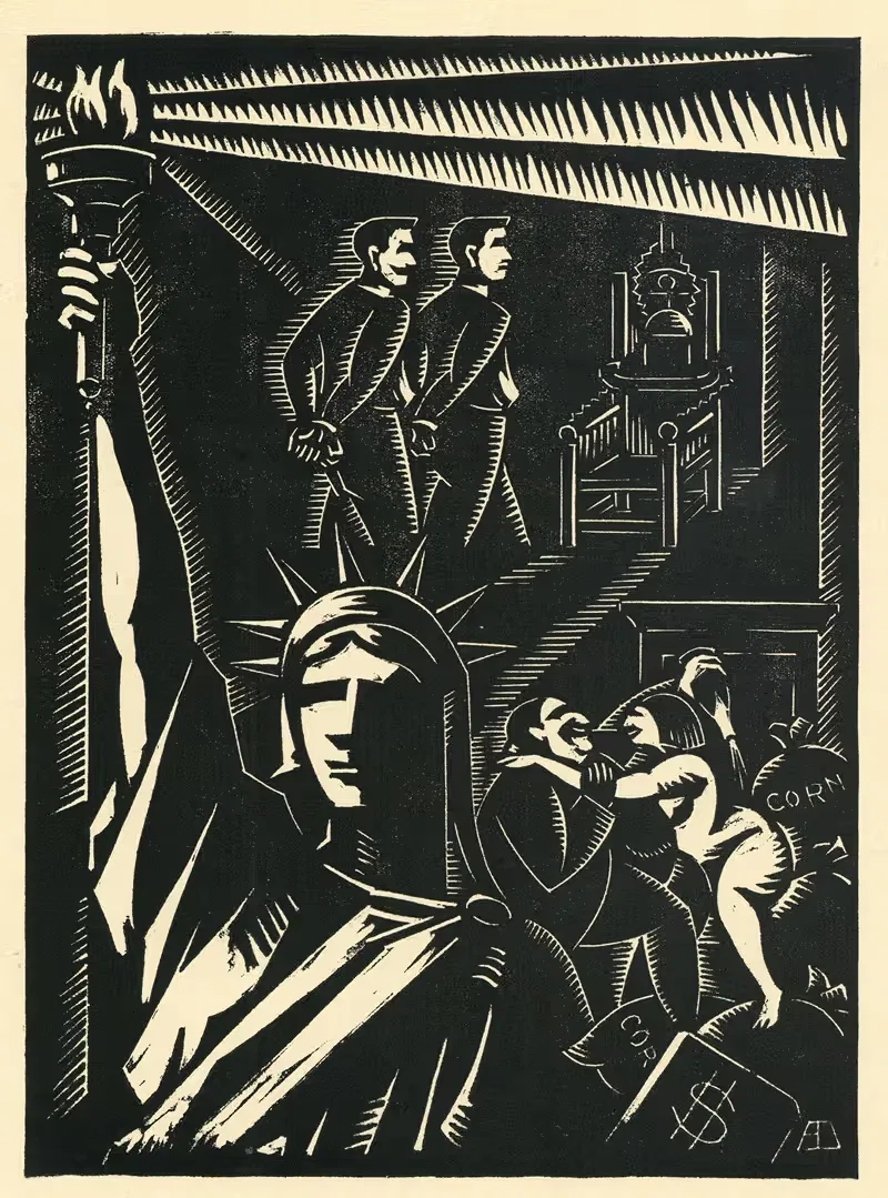 В тени свободы by Альберт Дэененс, 1926 — digital art print download