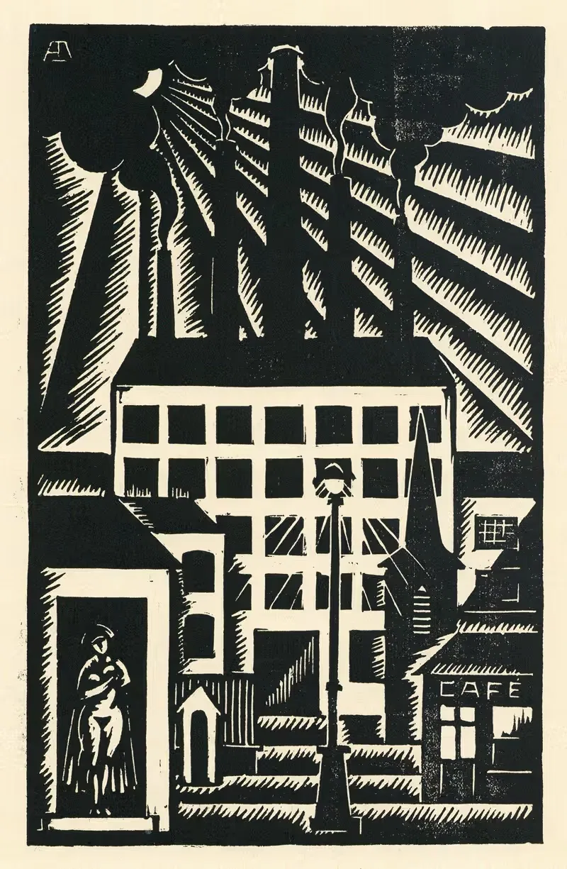 The factory by Albert Daenens, 1926 — digital art print download