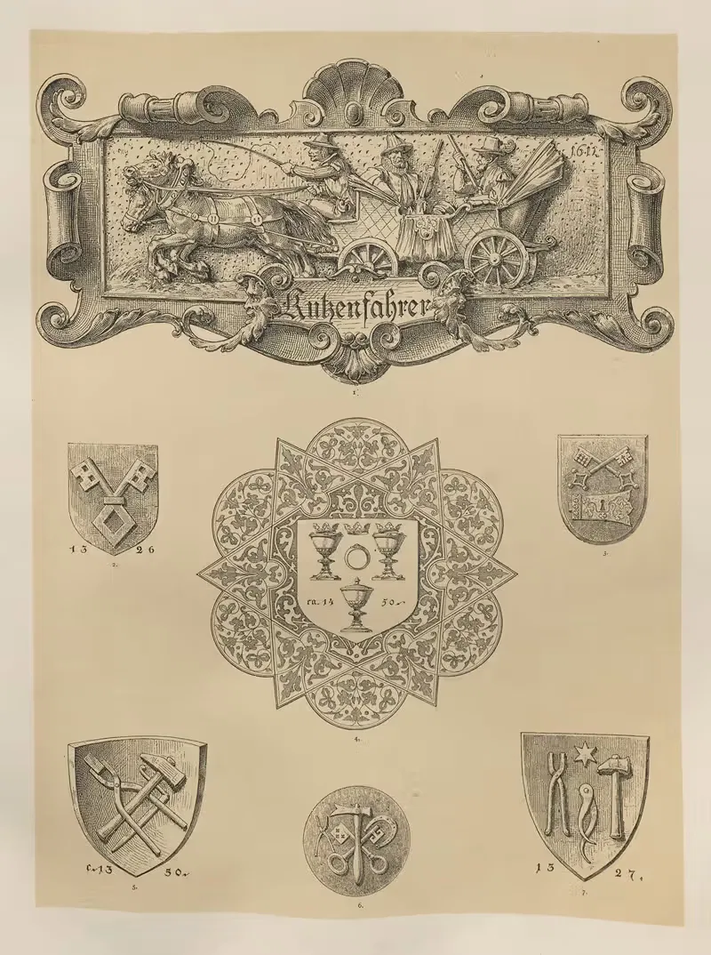 Аллегории и эмблемы Пл.003 by Альберт Ильг, 1882 — digital art print download