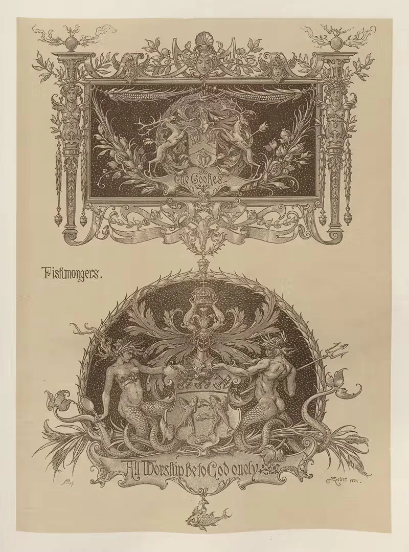 Аллегории и эмблемы Пл.060 by Альберт Ильг, 1882 — digital art print download