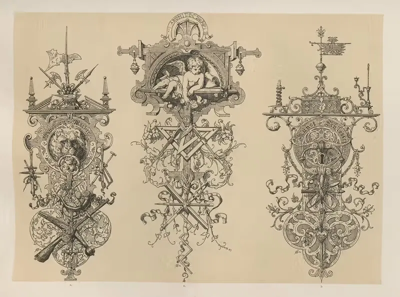 Аллегории и эмблемы by Альберт Ильг, 1882 — digital art print download