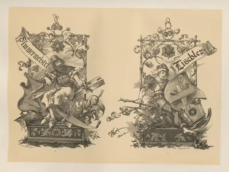 Аллегории и эмблемы by Альберт Ильг, 1882 — digital art print download