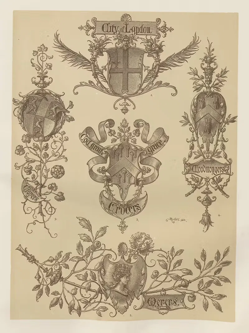 Аллегории и эмблемы Пл.145 by Альберт Ильг, 1882 — digital art print download
