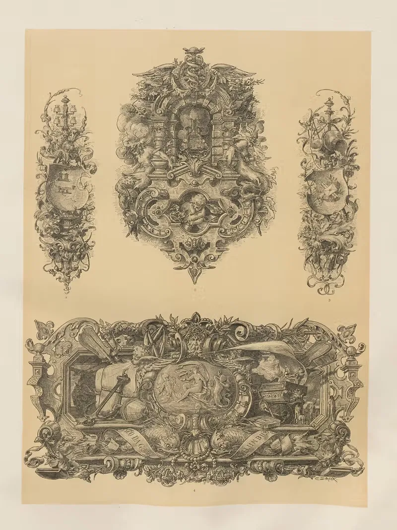 Аллегории и эмблемы Пл.153 by Альберт Ильг, 1882 — digital art print download