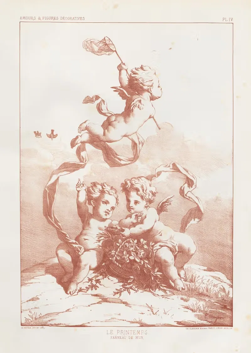 Amours et figures; décoratives arts industriels Pl.05 — E. Meyer