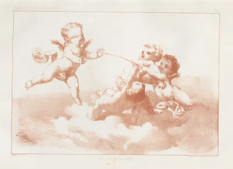 Amours et figures; décoratives arts industriels Pl.06 — E. Meyer