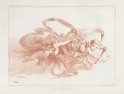 Amours et figures; décoratives arts industriels Pl.08 by E. Meyer, 1890 — digital art print download