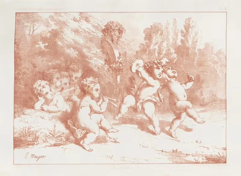 Amours et figures; décoratives arts industriels Pl.11 — E. Meyer