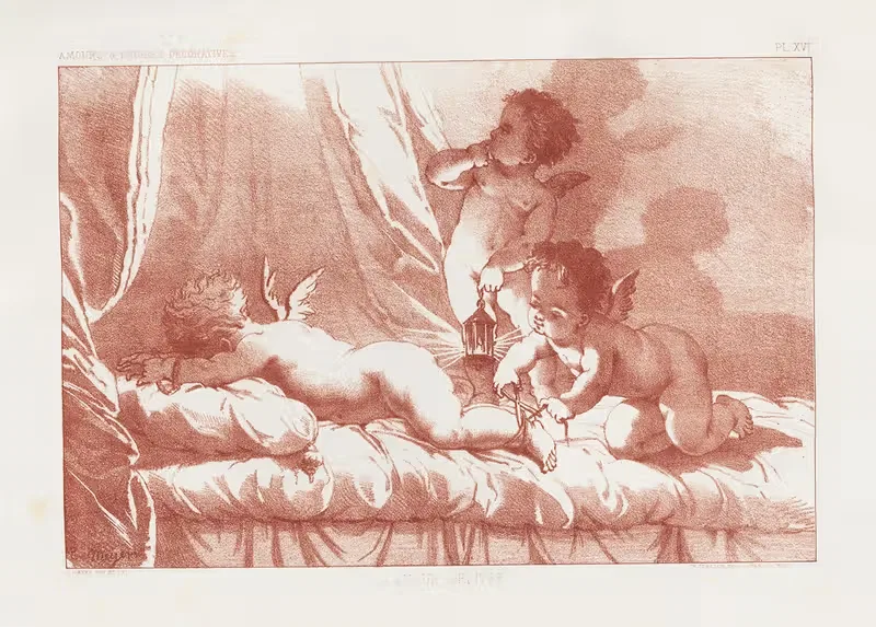 Amours et figures; décoratives arts industriels Pl.17 — E. Meyer