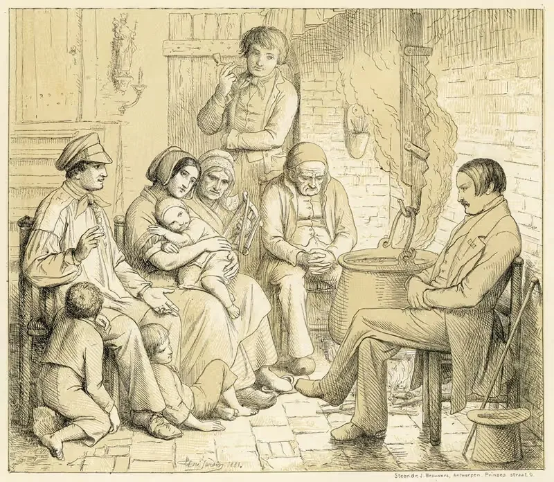 Hendrik Conscience in the Kempen in 1849 — Edward Dujardin