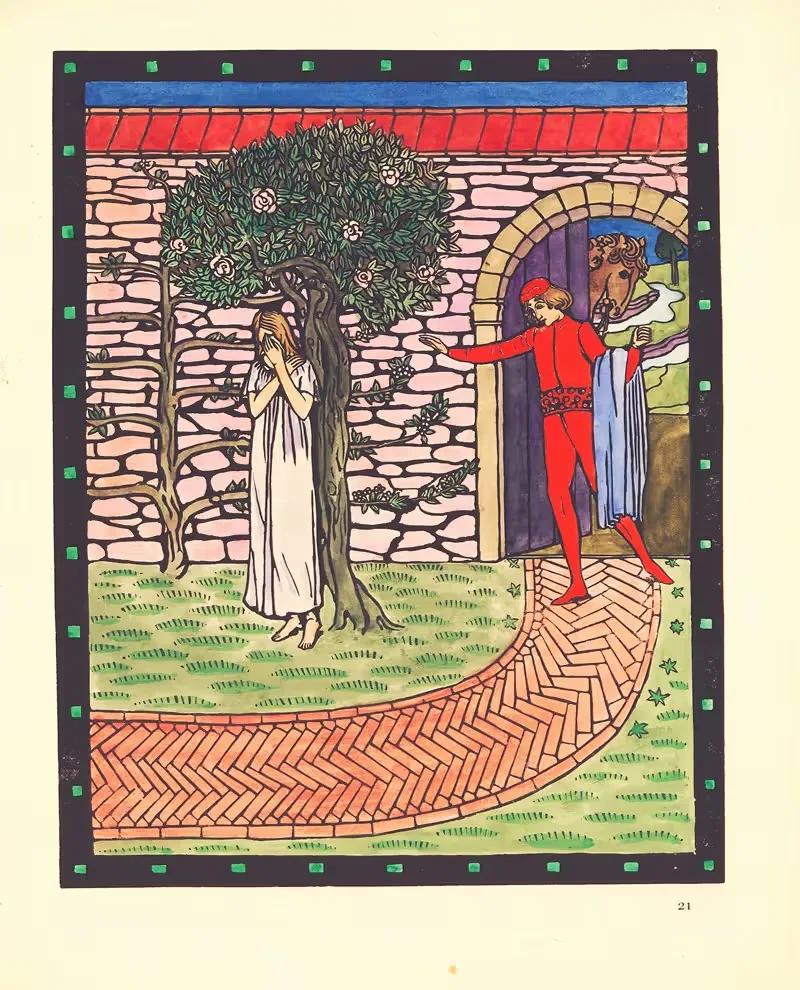Беатрис Pl.23 by Эдвард Пелленс, 1901 — digital art print download