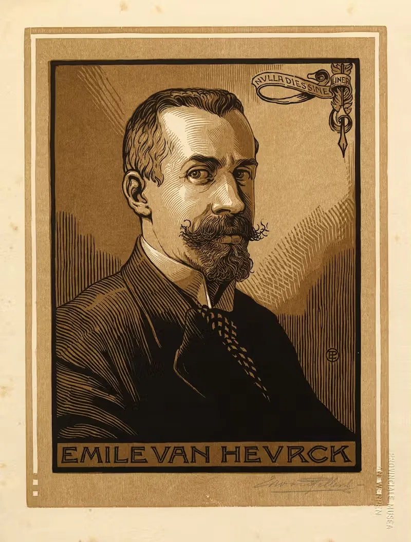 Emile Van Heurck. Driekwart portret. — Edward Pellens