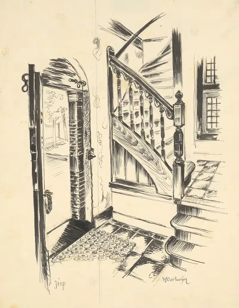 Интерьер ратуши by Маартен Оортвайн, 1950-1960 — digital art print download