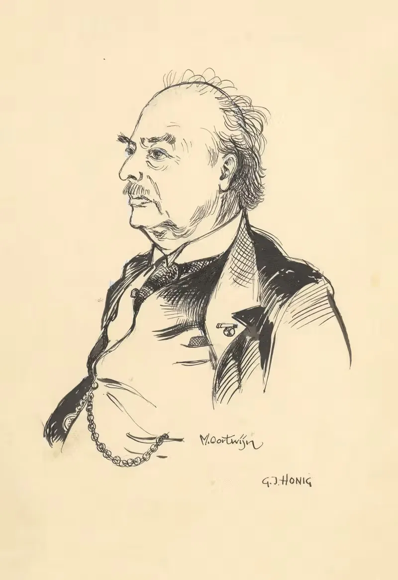 Портрет Г.Й. Хонига. by Маартен Оортвайн, 1950 — digital art print download