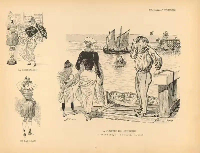Эскиз пляжа Пл. 02 by Марс (Морис Бонвуа), 1890 — digital art print download