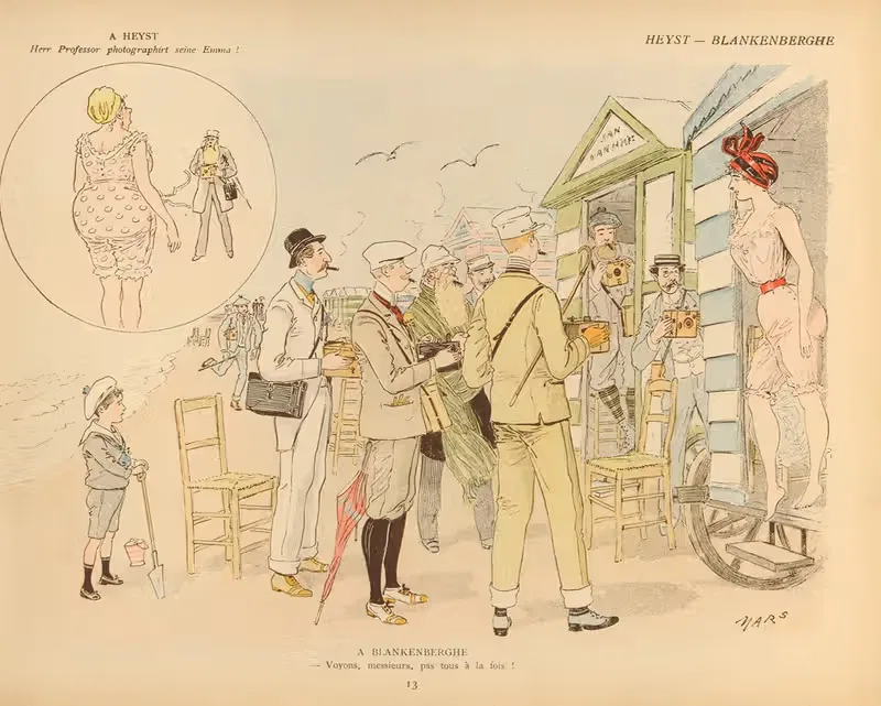 Эскизы пляжа Pl.13 by Марс (Морис Бонвуа), 1890 — digital art print download