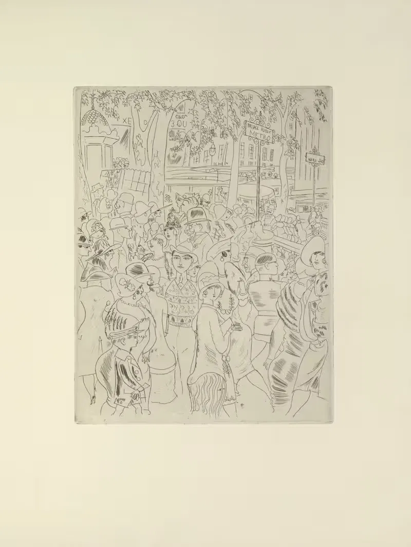 Шас Лаборд – Бульвар Капуцинов by Поль Валери, 1927 — digital art print download