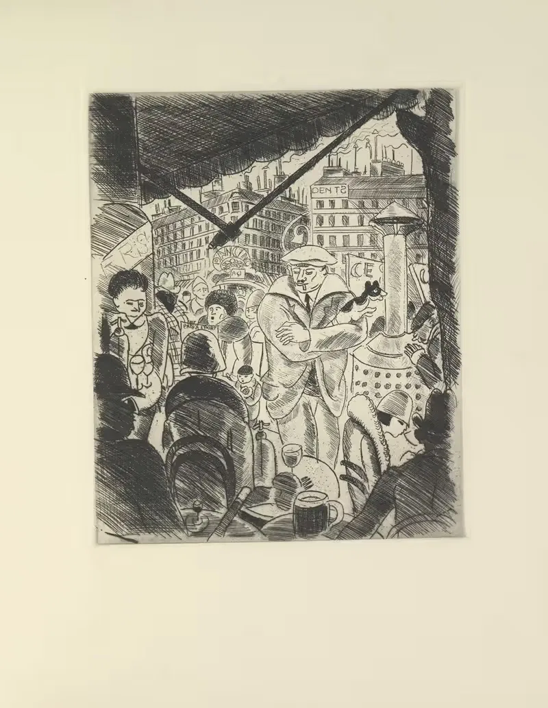 Фальке – На террасе by Поль Валери, 1927 — digital art print download