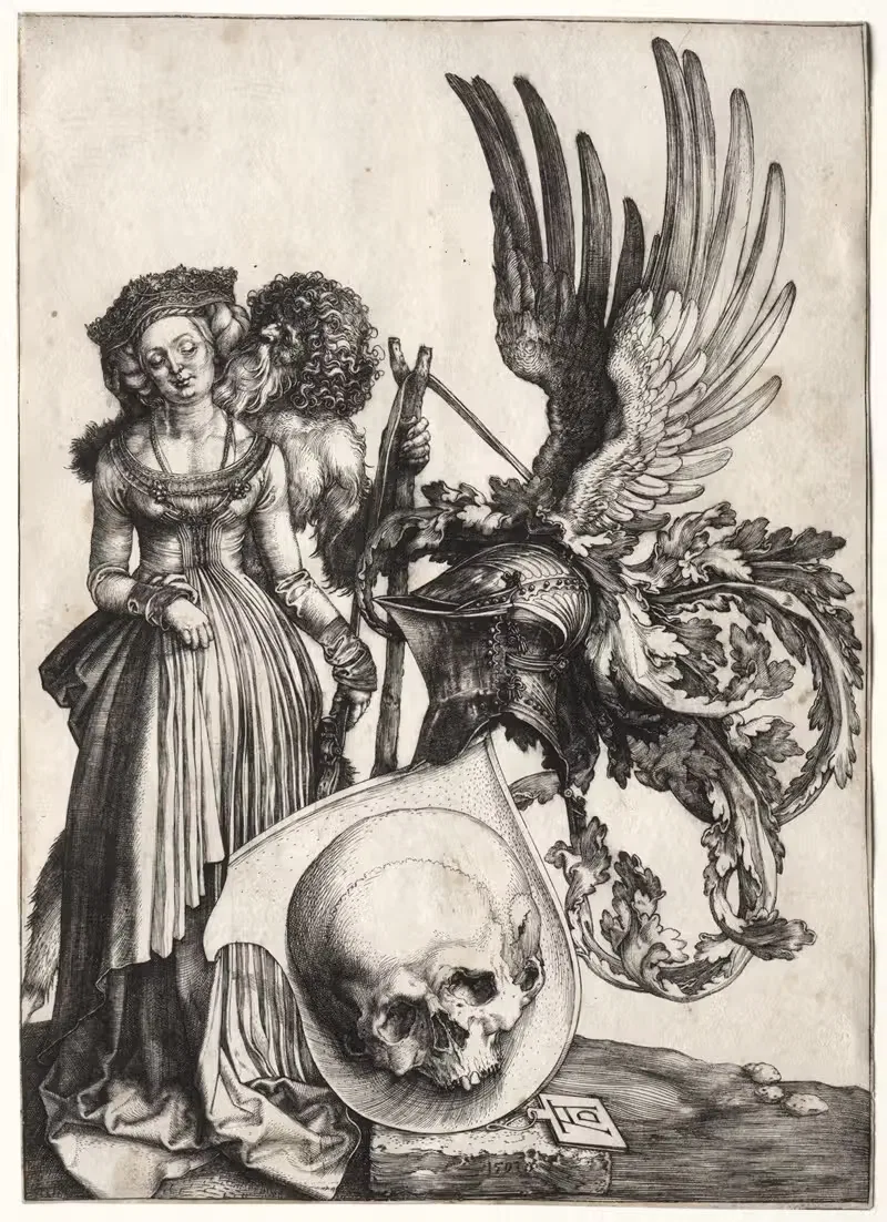 Coat of Arms with a Skull — Albrecht Dürer