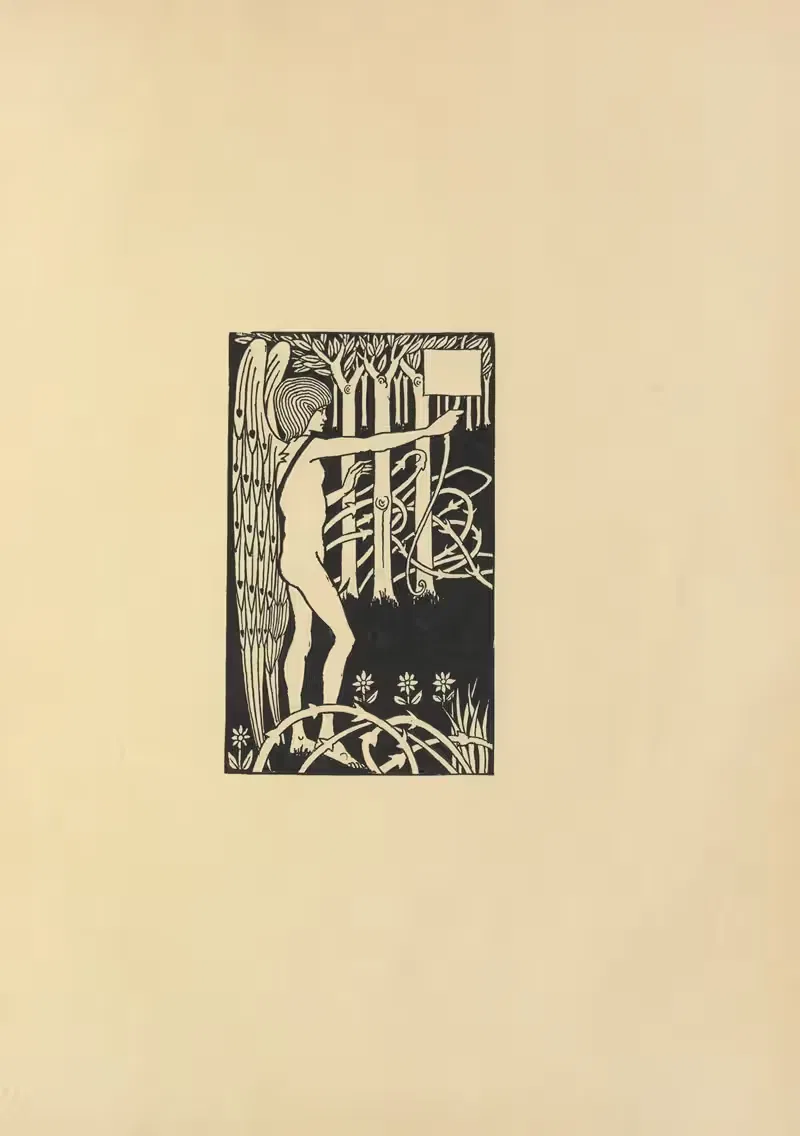 Виньетка из 'Смерти Артура' by Обри Винсент Бирдсли, 1897 — digital art print download