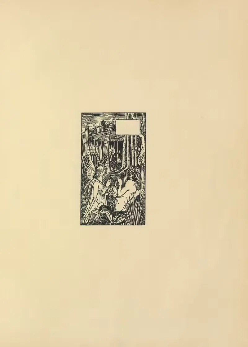 Виньетка из 'Смерти Артура'. by Обри Винсент Бирдсли, 1897 — digital art print download