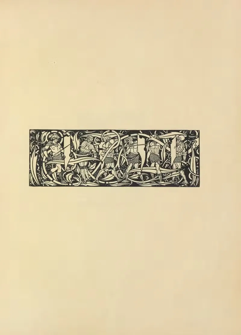 Заглавие из 'Смерти Артура' by Обри Винсент Бирдсли, 1897 — digital art print download