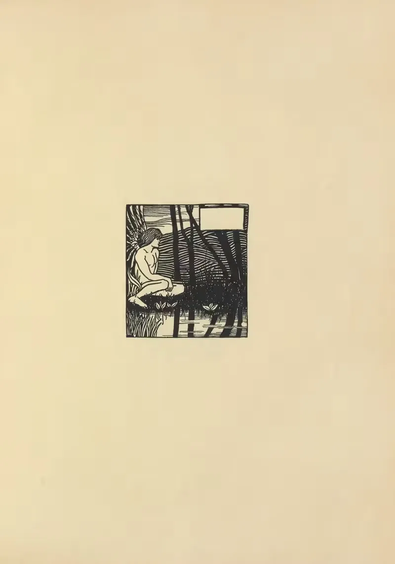 Виньетка из 'Смерти Артура' by Обри Винсент Бирдсли, 1897 — digital art print download