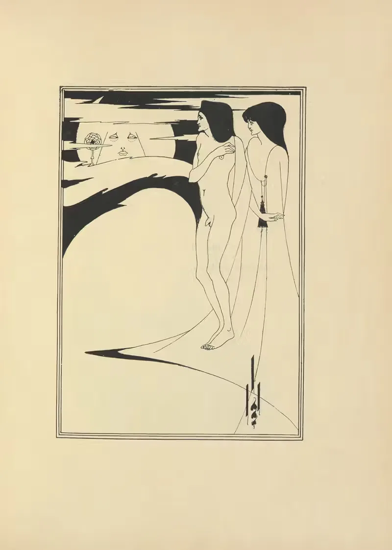 The Man in the Moon From 'Salome' — Aubrey Vincent Beardsley