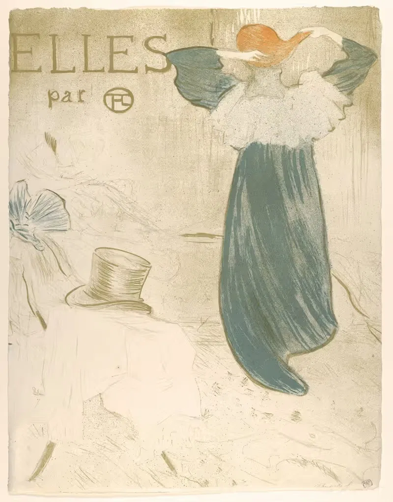 Они (обложка портфолио). by Анри де Тулуз-Лотрек, 1896 — digital art print download