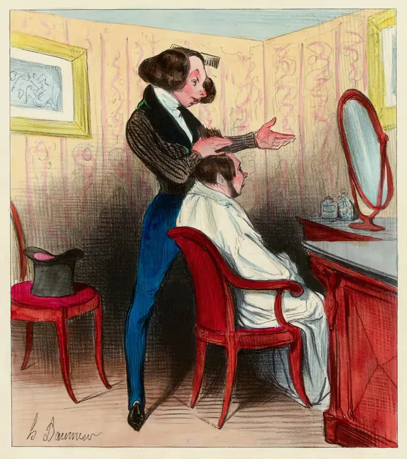 Попугай by Оноре Дома, 1837-1838 — digital art print download