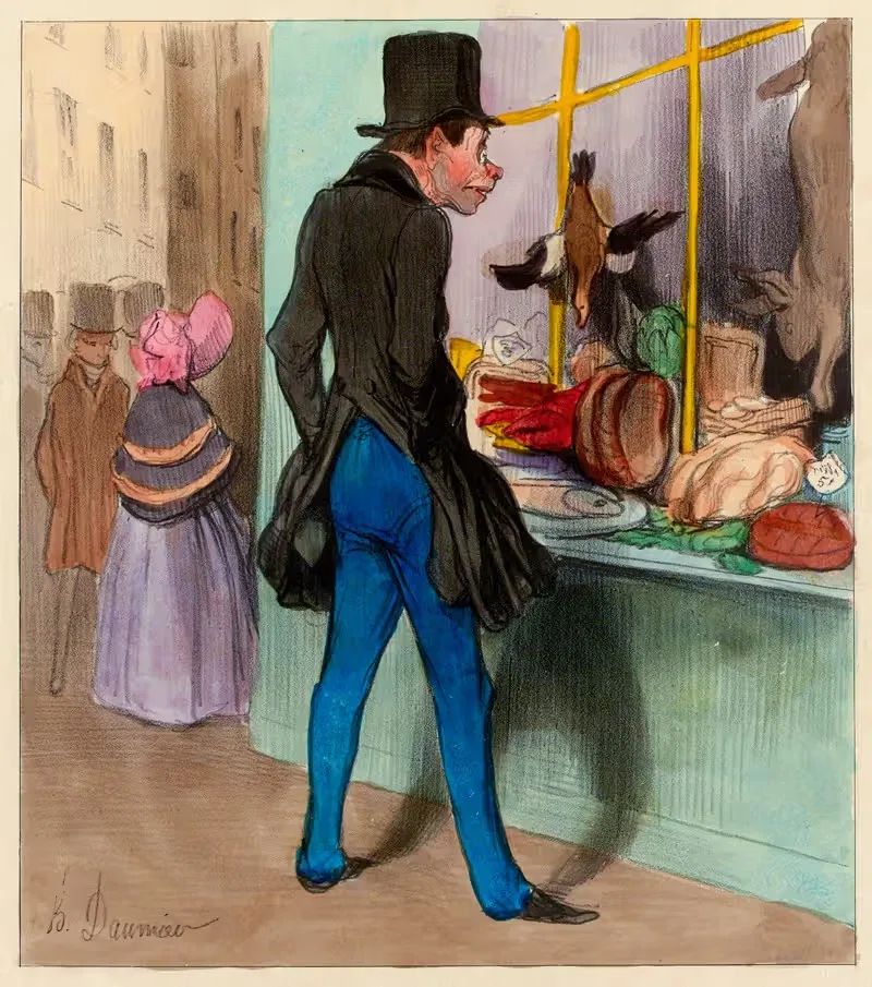 Le crocodille by Honoré Daumier, 1837-1838 — digital art print download