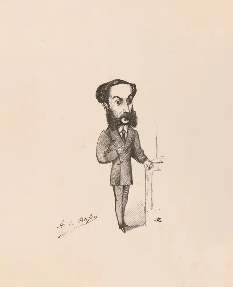 Alfred de Bresson by Joseph Mollard, 1869 — digital art print download