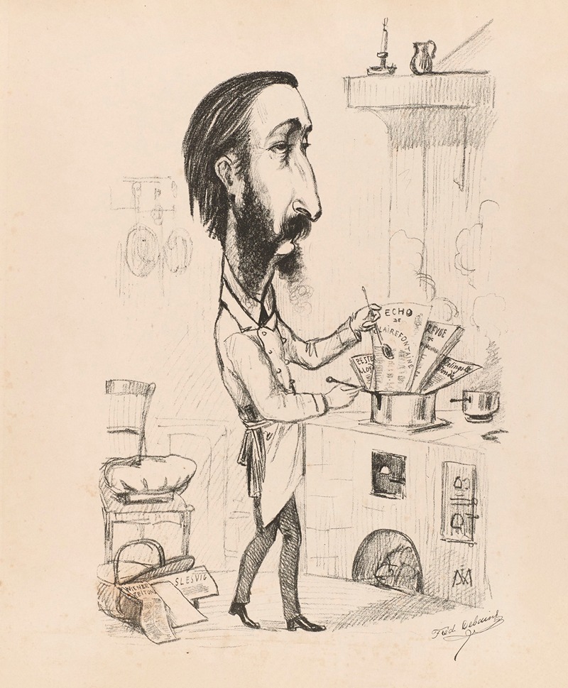 Фредерик Дебен by Жозеф Моллар, 1869 — digital art print download