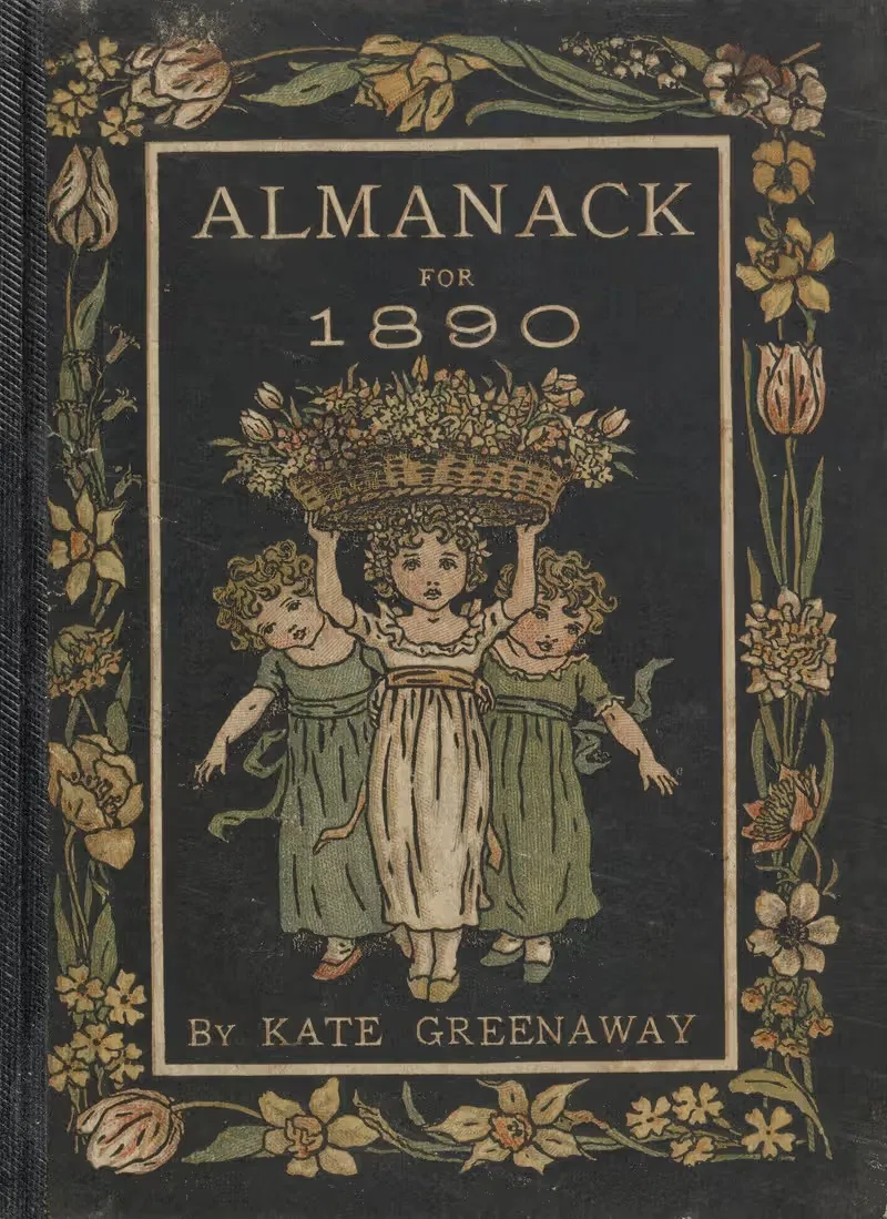 Альманах на 1890 год – обложка by Кейт Гринэвей, 1890 — digital art print download