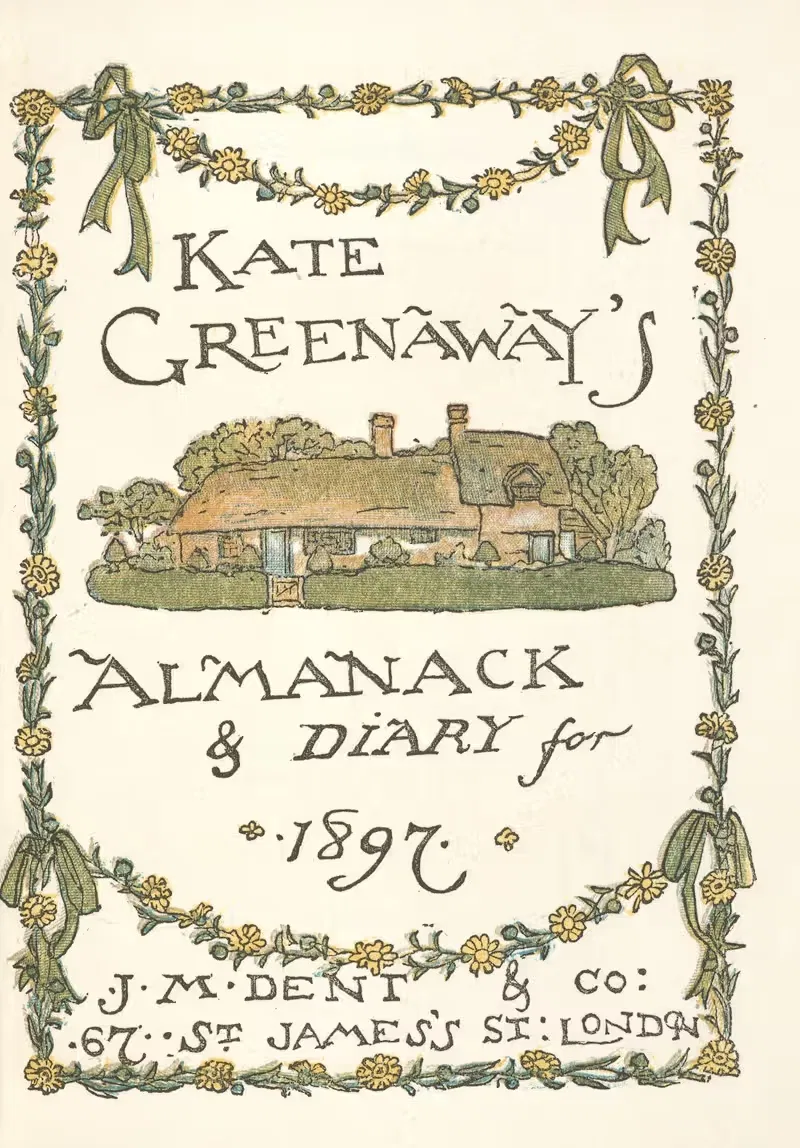 Almanack for 1897 – Title by Kate Greenaway, 1897 — digital art print download