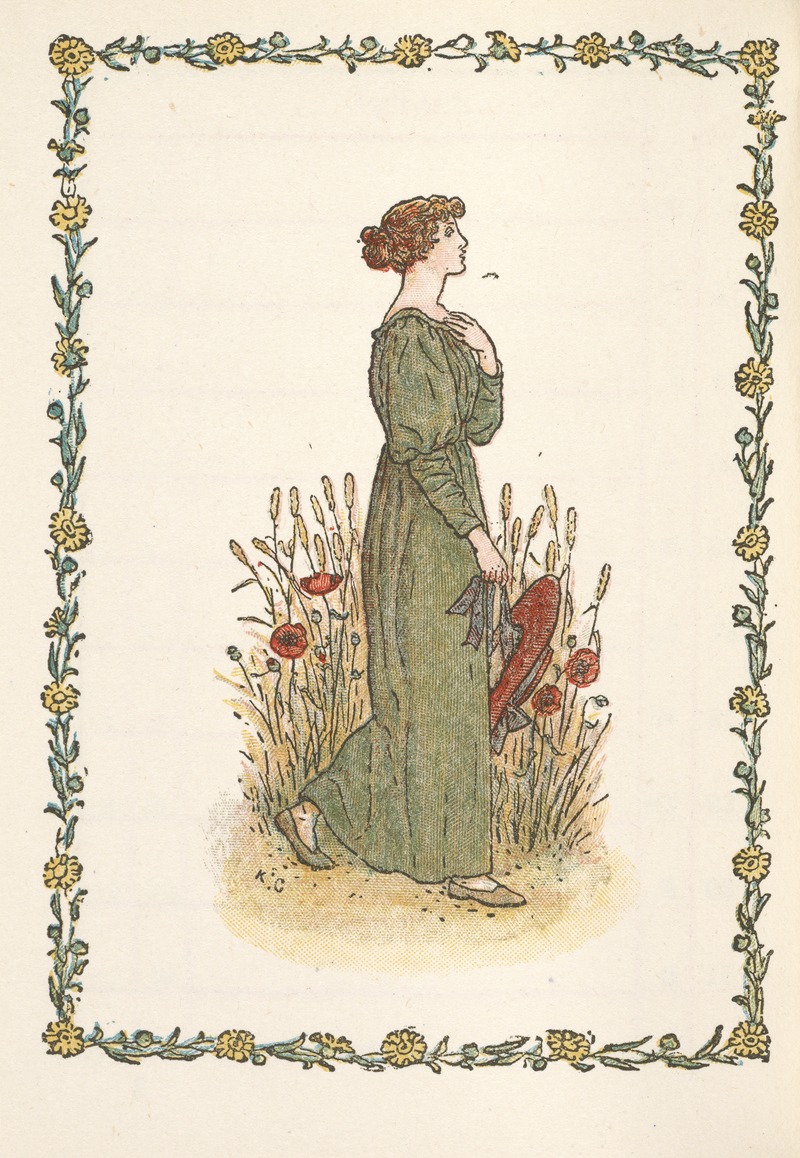 Август by Кейт Гринэвей, 1897 — digital art print download