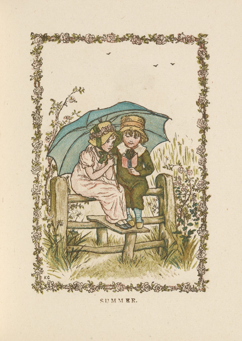 Summer by Kate Greenaway, 1883 — digital art print download