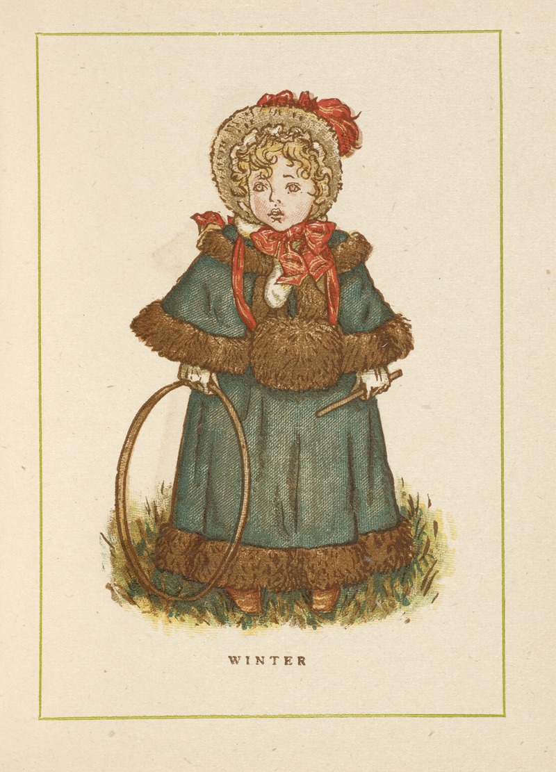 Зима by Кейт Гринэвей, 1885 — digital art print download