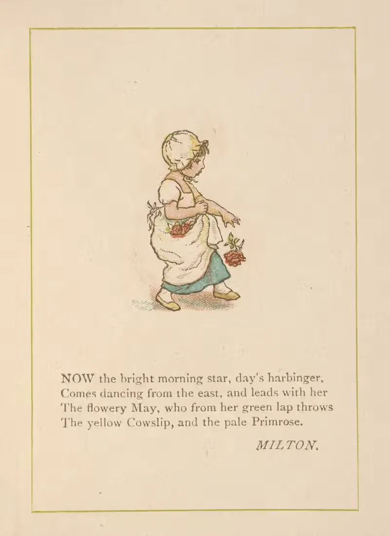 Now the bright morning star, day's harbinger… — Kate Greenaway