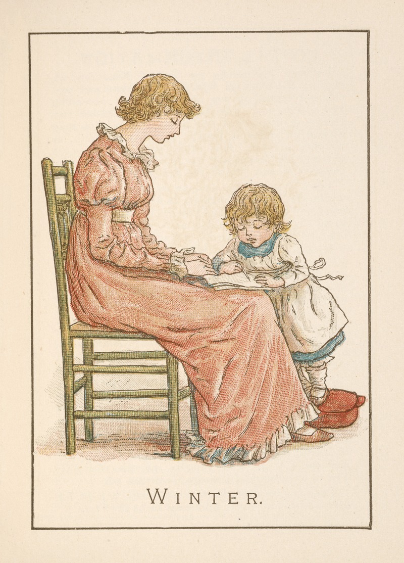 Winter by Kate Greenaway, 1895 — digital art print download