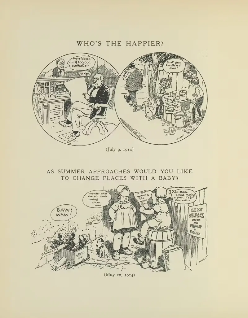 Who's The Happier by Luther Daniels Bradley, 1914 — digital art print download