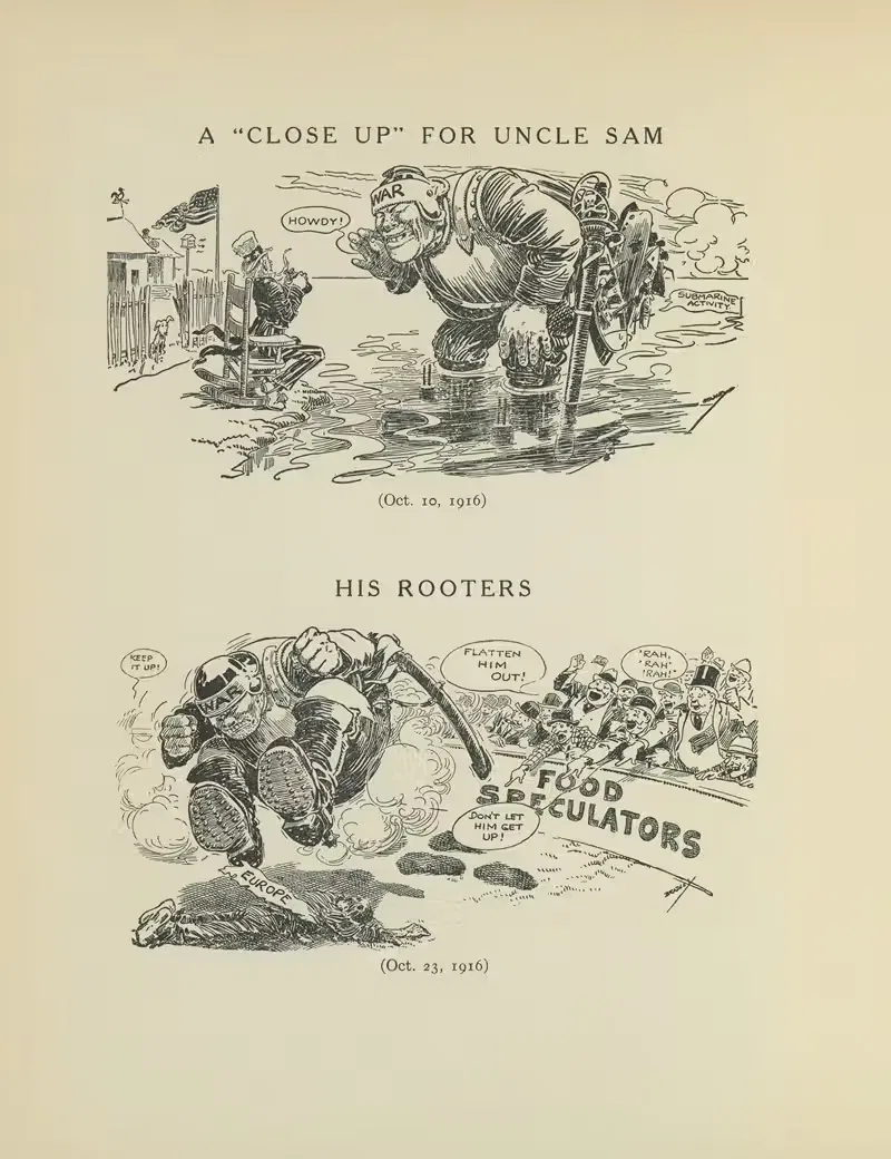 A 'close Up' For Uncle Sam; His Rooters by Luther Daniels Bradley, 1916 — digital art print download