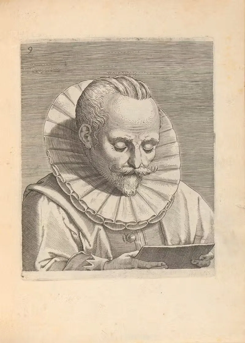Male, Reading by Philip Galle, 1590-1600 — digital art print download