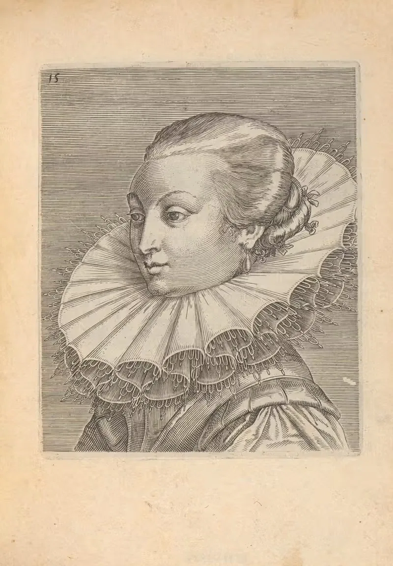 Женщина, повернутая налево by Филипп Галле, 1590-1600 — digital art print download