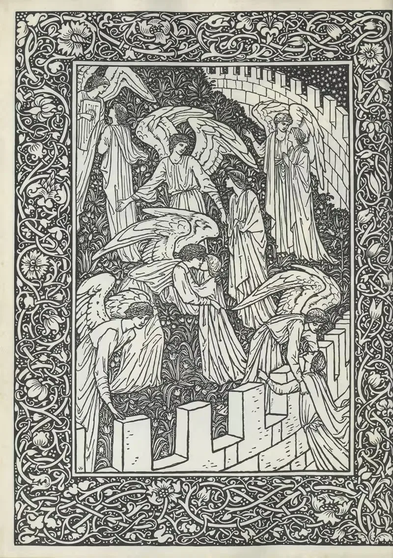 Золотая легенда by Сэр Эдвард Коли Берн-Джонс, 1892 — digital art print download
