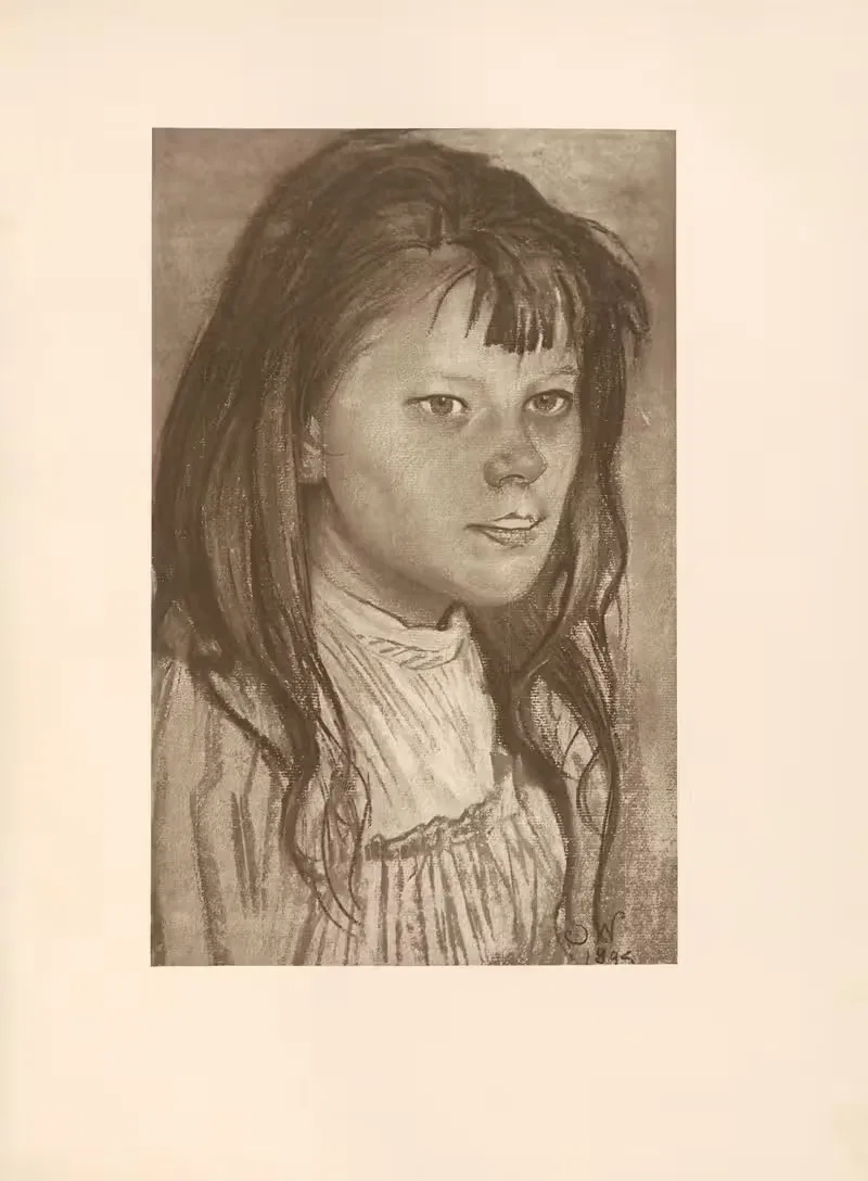 Голова девочки by Станислав Выспяньский, 1895 — digital art print download