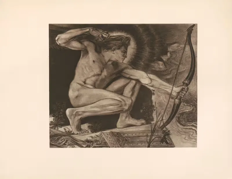 Апполон разит гротами помора (Илиада) by Станислав Выспяньский, 1897 — digital art print download
