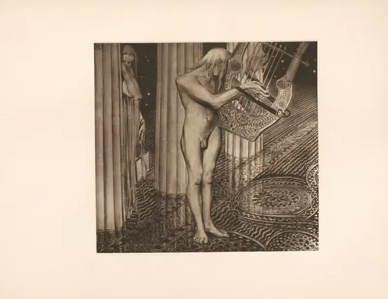 Apollo i Melpomene (Iljada) by Stanisław Wyspiański, 1897 — digital art print download